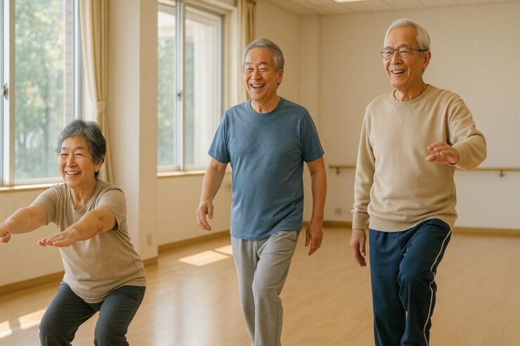 運動している様子